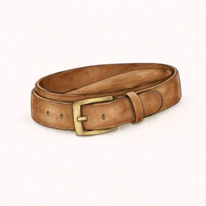 Brown Buckle Leather Belt
