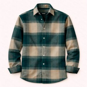 Forest Teal Checkered Shirt