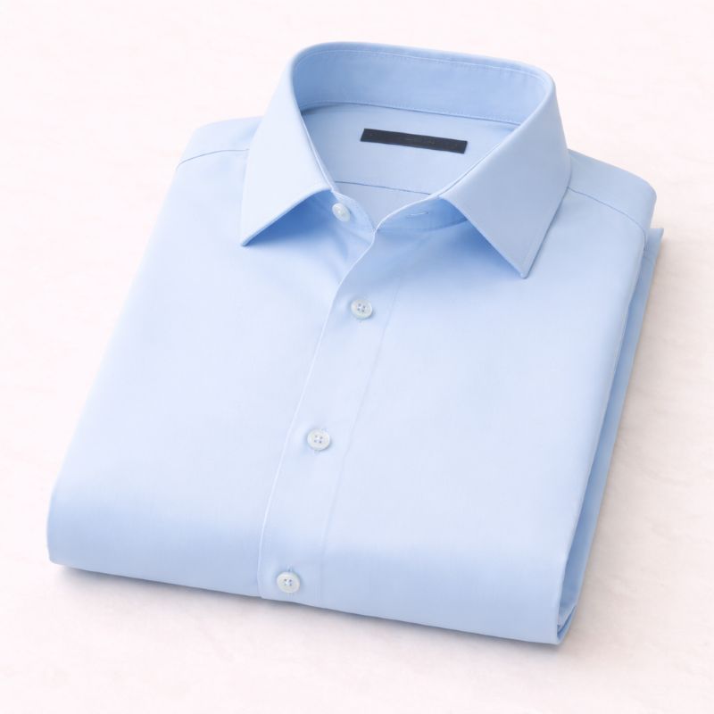 Modern Fit Sky Blue Formal Shirt - Image 4