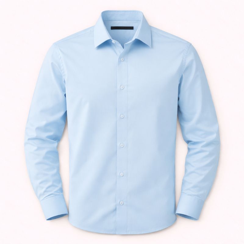 Modern Fit Sky Blue Formal Shirt