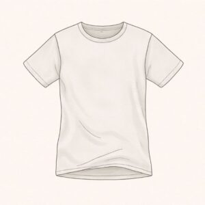 Soft Neutral Crew Neck Tee